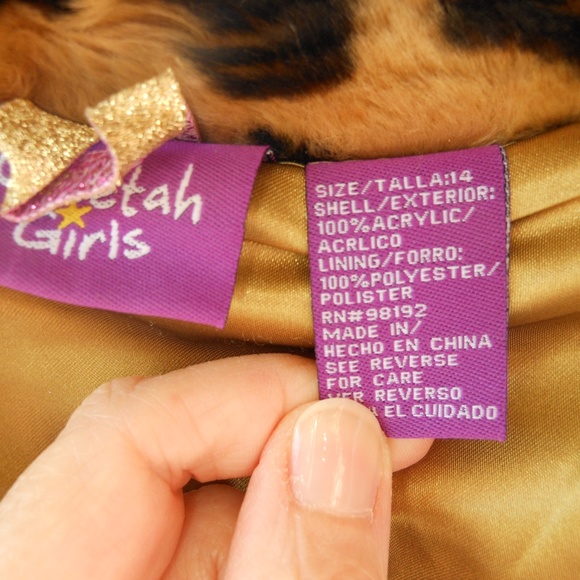 CHEETAH GIRLS Faux Fur Leopard Jacket - Picture 6 of 8
